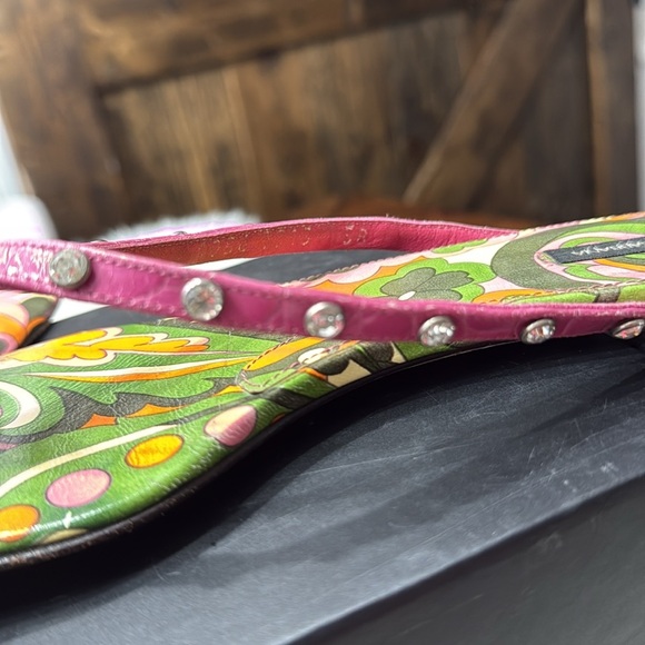 DOLCE & GABBANA Nappa Stampa Thong Sandals - Picture 6 of 15